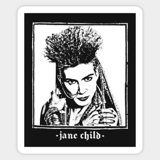 Jane Child /// Vintage Style Fan Design Sticker